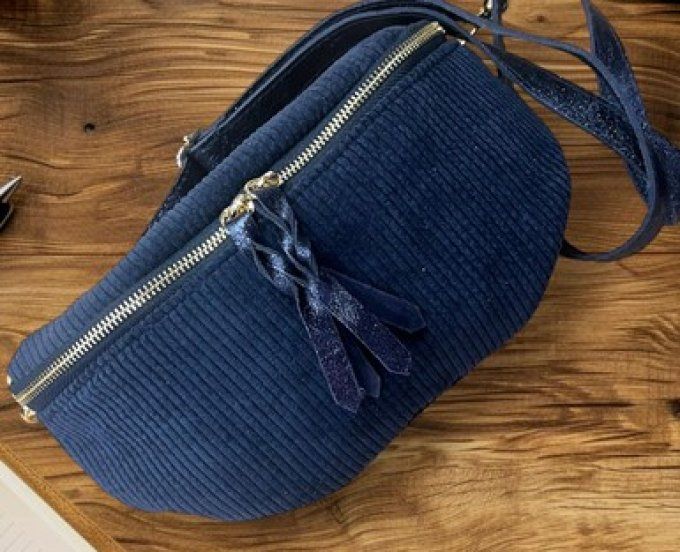 SAC BANANE VELOURS