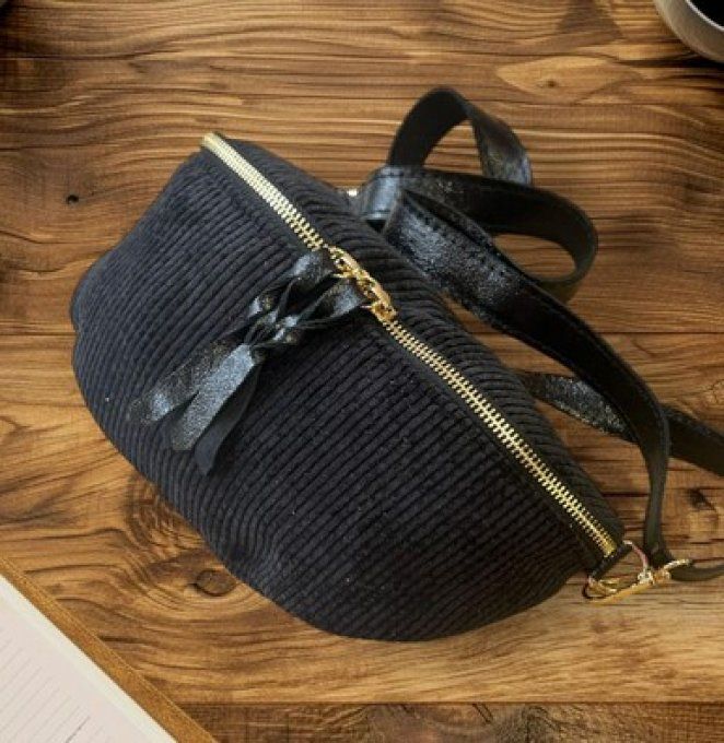 SAC BANANE VELOURS