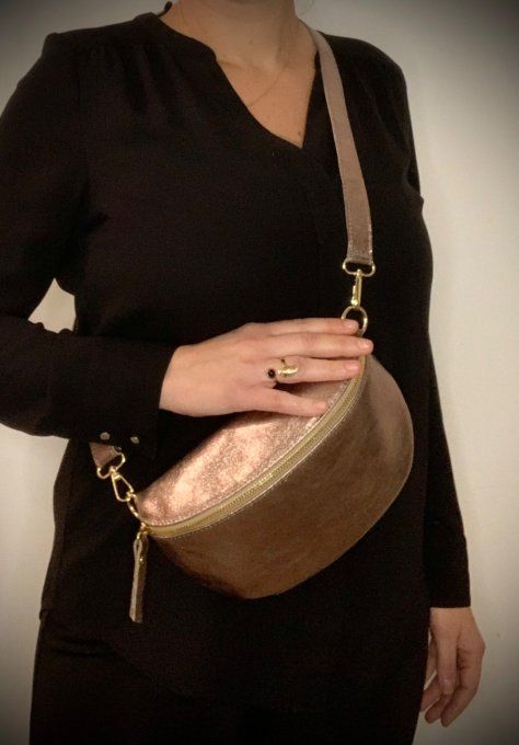 Sac banane cuir 