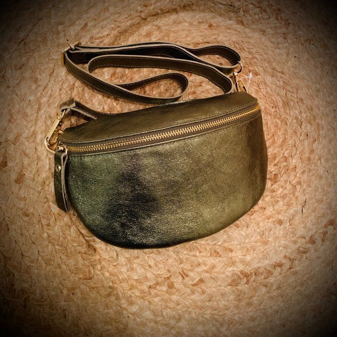Sac banane cuir 