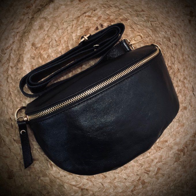Sac banane cuir 