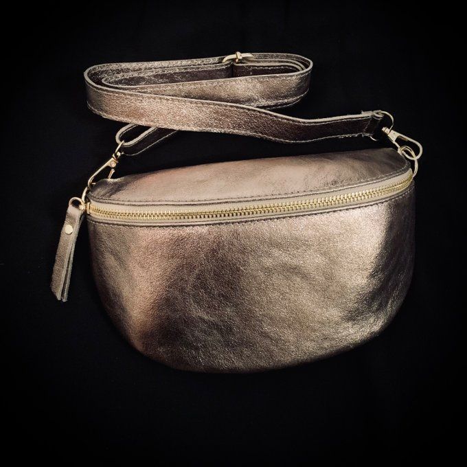 Sac banane cuir 