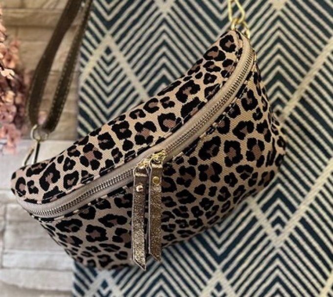 SAC BANANE LEOPARD