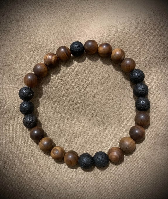 Bracelet Perles Bois